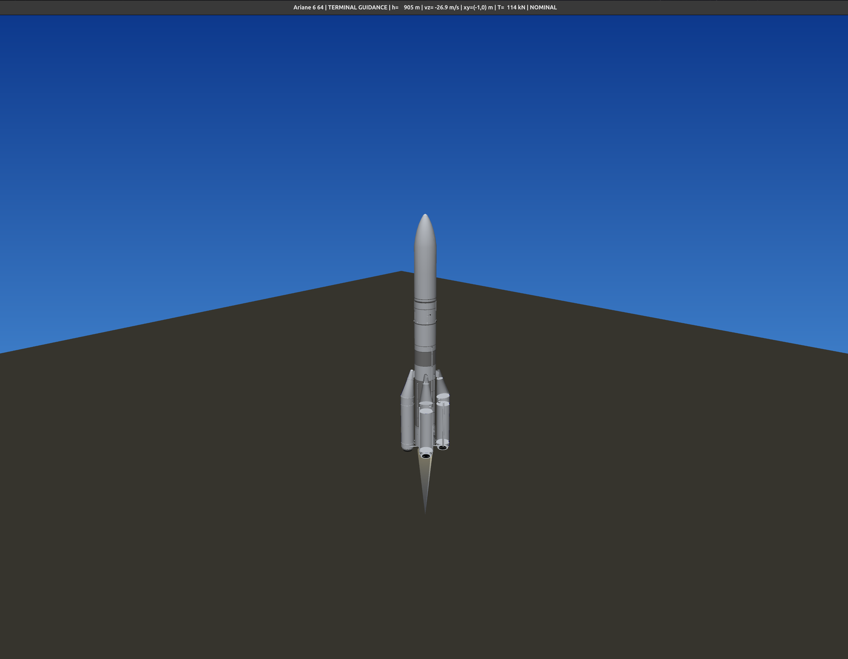 Robust 6-DOF Guidance, Navigation and Control for Autonomous Powered Descent of a Reusable Ariane 6-64 Concept